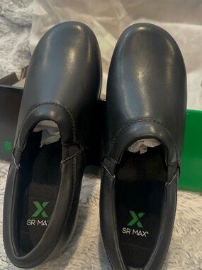 Women’s Slip-On Black Work Shoes